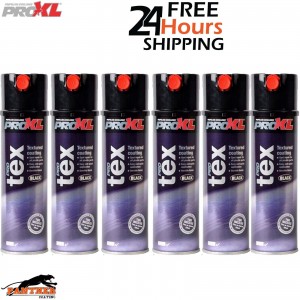 6x PROXL PROTEX TEXTURE COATING BLACK AEROSOL 500ML - BUMPER PLASTIC TRIM