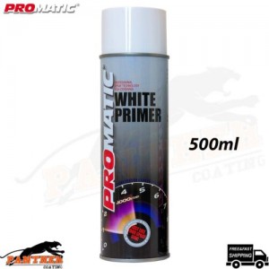 PROMATIC WHITE PRIMER Professional Spray Paint AerosolFast Drying 500ML