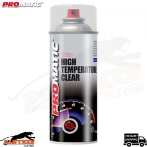 PROMATIC HIGH TEMPERATURE CLEAR SPRAY PAINT AEROSOL FAST DRYING - 400ML