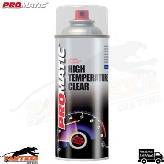 PROMATIC HIGH TEMPERATURE CLEAR SPRAY PAINT AEROSOL FAST DRYING - 400ML
