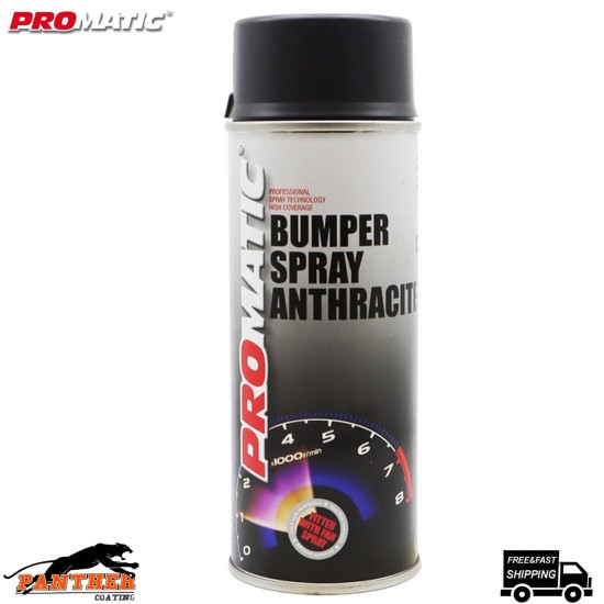 1 x Promatic Anthracite Bumper Spray Paint Aerosol 400ml Fast Drying