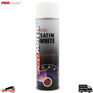 Promatic Satin White 500ml Aerosol – Quick-Dry, Scratch-Resistant Coating