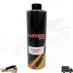 1X PANTHER COATING STONECHIP BLACK UNDERBODY 1 LITRE