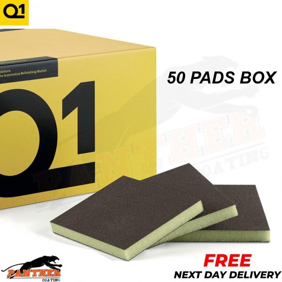 Q1 Double Sided Sanding Sponges FINE Softback Abrasive Sanding 50 pads Box