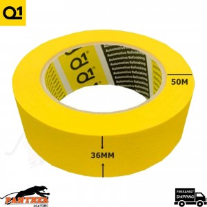 Q1 MASKING TAPE PREMIUM AUTOMOTIVE 110c Pack of 1.5" Inch 36mm x 50m 6 Rolls
