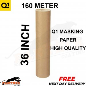 Q1 36'' BROWN MASKING PAPER 160M METER Bodyshop paint repair Car refinish