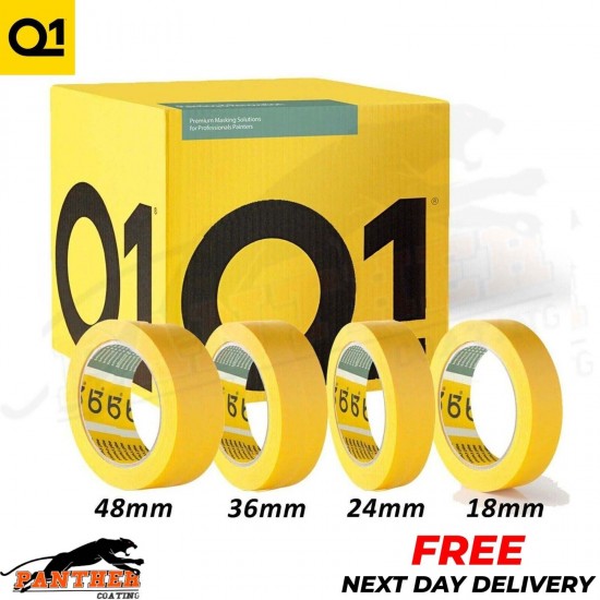 Q1 PREMIUM MASKING TAPE ROLL 18/24/36/48mm BOX