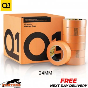 Q1 Orange Tape High Performance 120 Degree 24mm PAINTING AUTOMOTIVE Easy Tear