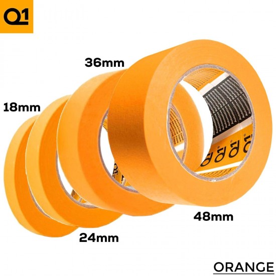 Q1 Masking Tape 18/24/36/48mm ROLLS PAINTER PAINTING AUTOMATIVE EASY TEAR