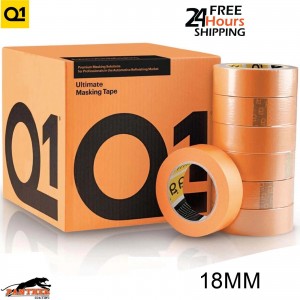 Q1 Orange Tape High Performance 120 Degree 18mm PAINTING AUTOMOTIVE Easy Tear