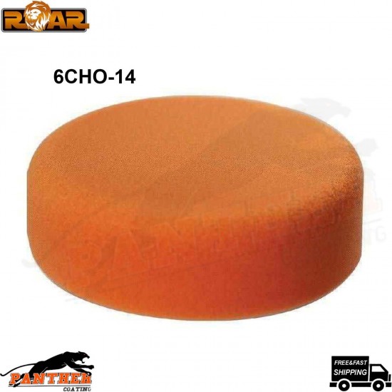 ROAR 6CHO-14 6" 150mm M14 Fetment Buffer Head Orange Compounding Foam