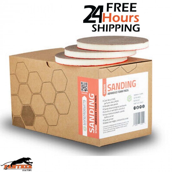 Safeproducts Abrasive Foam Sanding Pads Discs SP600 150mm x 12mm 20/box