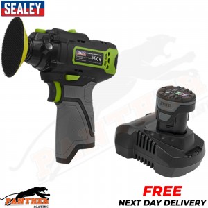 Sealey CP108VCP 10.8V 2Ah SV10.8 Series Ø75mm Cordless Polisher Kit Li-ion Body