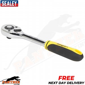 Sealey S0853 Ratchet Wrench with Comfort Grip Flip Reverse, 1/2" Square Drive