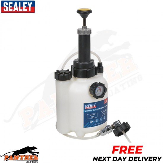 Brake And Clutch Bleeding System Kit 2.5ltr Power Bleeder Sealey VS820