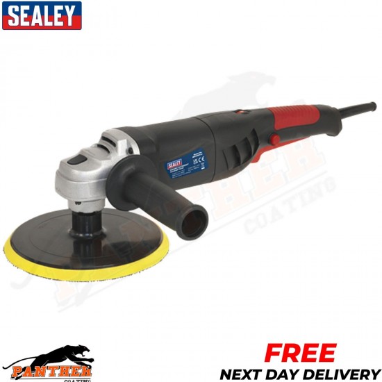 SEALEY ER1700P POLISHER BUFFER 180MM 1100W 240V VARIABLE SPEED LIGHTWEIGHT