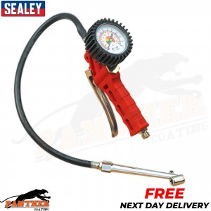 Sealey SA9312 Air Line Tyre Inflator with Twin Push-On Connector