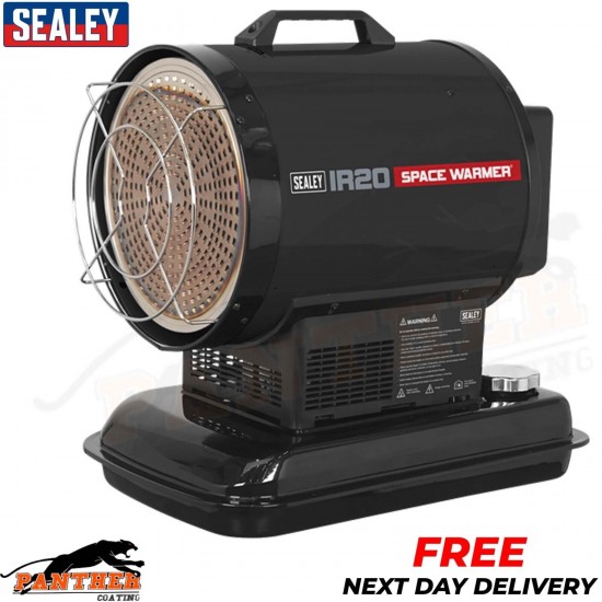 Sealey IR20 Infrared Paraffin Kerosene and Diesel Heater 20.5kW 230V Workshop
