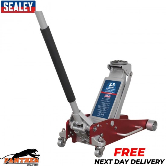 Sealey RJAS2500 Trolley Jack 2.5tonne Racing Aluminium / Steel Rocket Lift