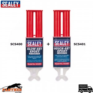 Sealey SCS400 & SCS401 Epoxy Adhesive Slow Set 20 Minute & Quick-Set 5 Minute