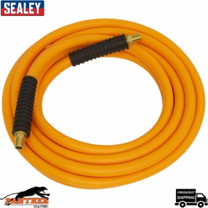 Sealey AHHC5 Air Hose 5mtr x Ø8mm Hybrid High Visibility with 1/4"BSP Unions