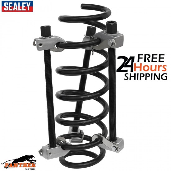 Sealey AK384 Car Coil Spring Remover Compressor/Clamp 3pc With Safety Hooks