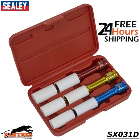 Sealey Alloy Wheel Long Reach Impact Socket Set 3pc 1/2"Sq Drive - SX031D