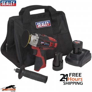 Sealey CP1205KIT 12V Mini Polisher Kit– 2x Batteries – 71mm 2 Batteries &Charger