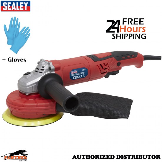 Sealey DAS151 150mm Dual Action Dust-Free Sander 750W 230V + Gloves