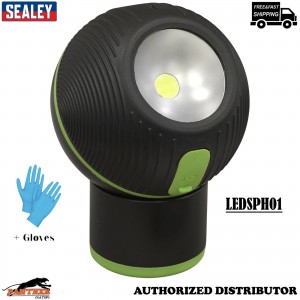Sealey LEDSPH01 Magnetic Rotating Spotlight 6W COB LED