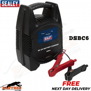 Sealey DSBC6 Battery Charger 12V 6Amp 230V Automatic Car / Bike / Van 20-80Ah