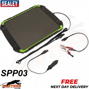 Sealey SPP03 12V/4.8W Solar Power Panel - With Next day Free Delivery