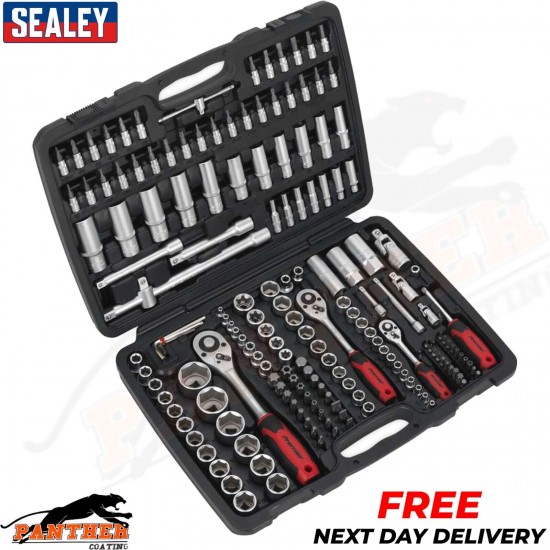 Sealey AK7955EU 172pc 1/4", 3/8" & 1/2"Sq Drive Socket Set