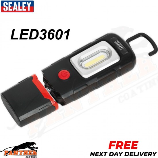 Sealey LED3601 360°3W COB &1W SMD LED Rechargeable Lithium-Polymer Inspection
