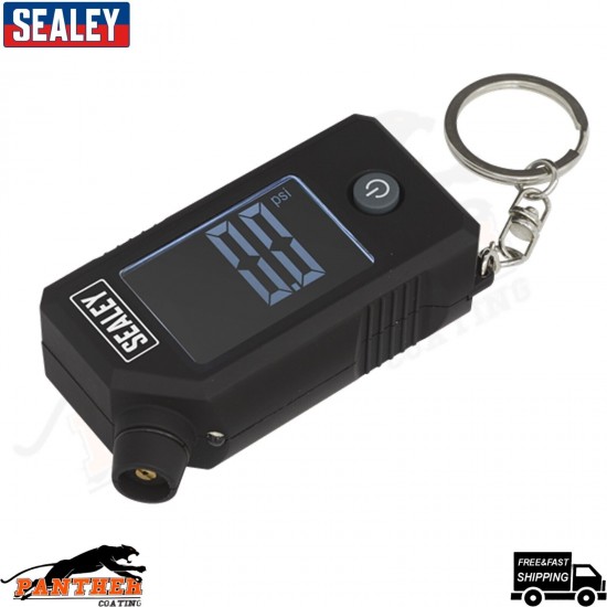 Sealey TSTPG12 Digital Tyre Pressure & Tread Depth Gauge with LED Display NEW