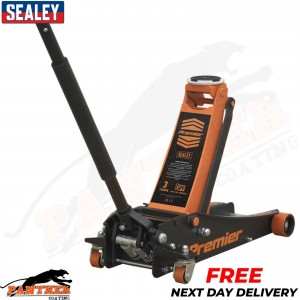 Sealey 3040AO 3 Tonne Low Profile Trolley Jack with Rocket Lift - Orange