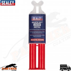Sealey SCS380 25ml Quick Set Liquid Metal Repair Syringe. Repairing Bond Glue