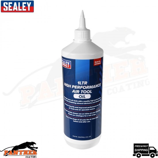 Sealey ATO1000S Air Tool Oil 1 Litre Bottle for Air Tool Air Tool Accessories