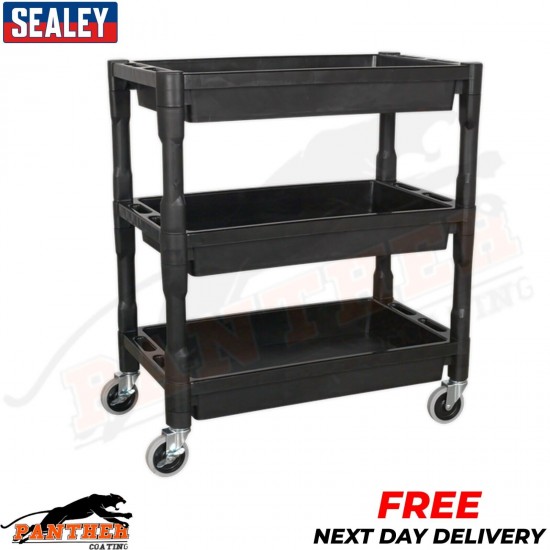 CX205 Sealey Trolley 3-Level Composite Heavy-Duty [Tool Trolleys]