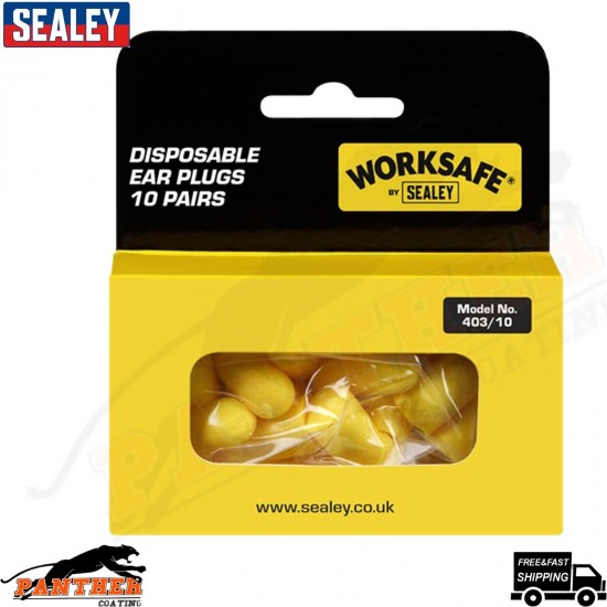 Sealey 403/10 Disposable Ear Plugs - 10 Pairs