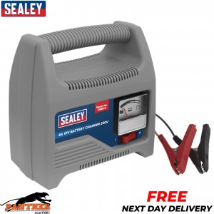 Sealey DSBC4 Battery Charger 12V 4Amp 230V Automatic Car / Bike / Van 12-48Ah