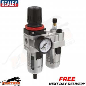 Sealey SA2001 Air Line Compressor Pressure Filter Regulator + Gauge 3/8" BSP