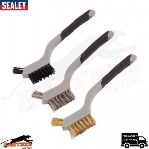 Sealey WB100 Wire Brush Set 3pc Miniature