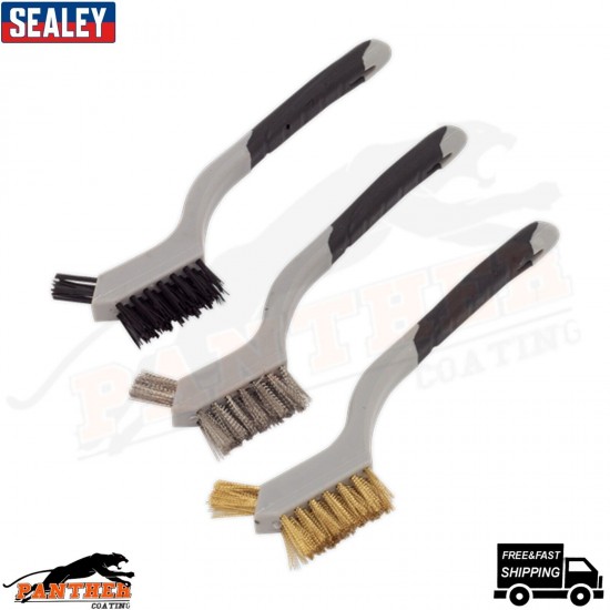 Sealey WB100 Wire Brush Set 3pc Miniature