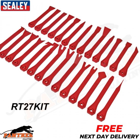 Sealey RT27KIT 27 Piece Trim &Upholstery Removal Tool Set Vehicle/Car Interior