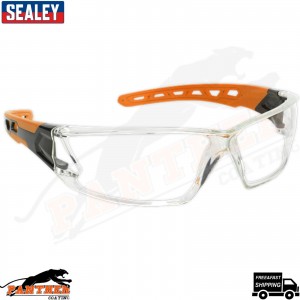 Sealey SSP66 Polycarbonate Safety Glasses Spectacles Anti-Scratch Lenses