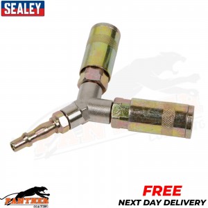 Sealey ACX55 Twin Coupling Bodies Y Adaptor Air Line Couplings & Fittings