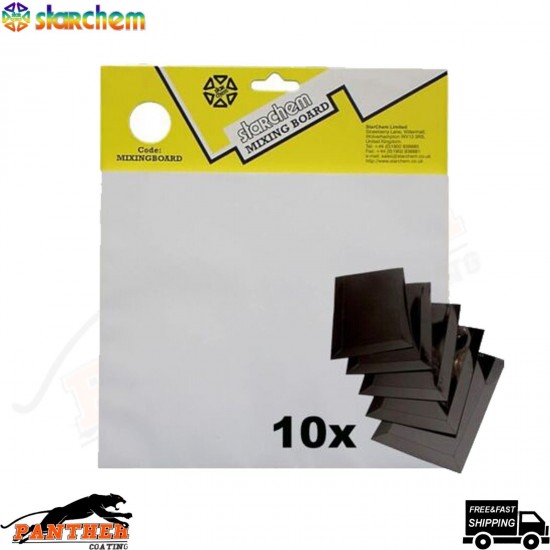 Starchem Mixing ONION BOARD Board 100 Sheets + Pack of 10 Plastic Spreaders