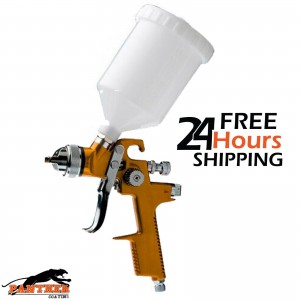 HVLP Car Paint Tool Air Spray gun 600ml Paint BB2 2.5mm Nozzle 1/4 inch Gold