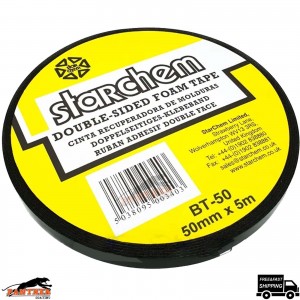 Starchem Double Sided Tape 50mm x 5m – Trim & Badge Mounting Roll